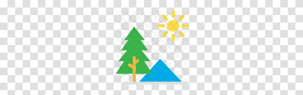 Premium Landscape Icon Download, Tree, Plant, Ornament, Christmas Tree Transparent Png