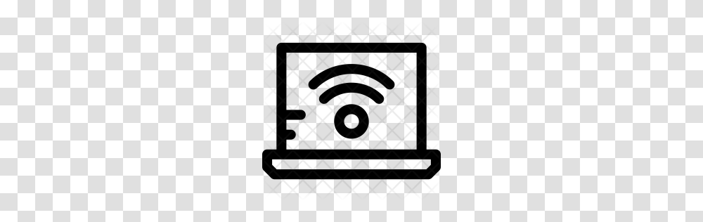 Premium Laptop Wifi Icon Download, Rug, Pattern Transparent Png