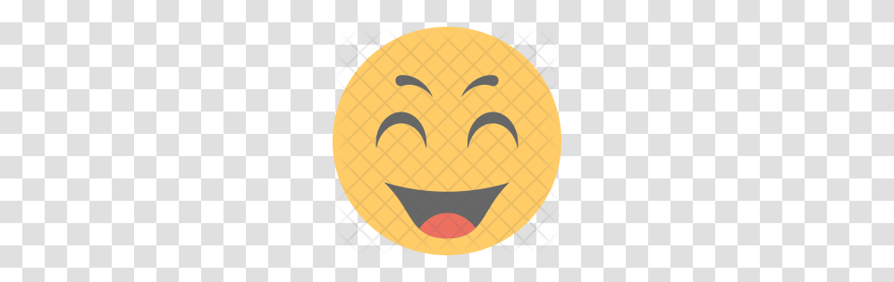 Premium Laughing Emoji Expression Icon Download, Food, Rug, Plant, Tree Transparent Png