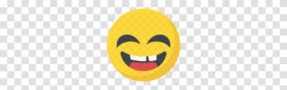 Premium Laughing Emoji Expression Icon Download, Pac Man, Balloon Transparent Png
