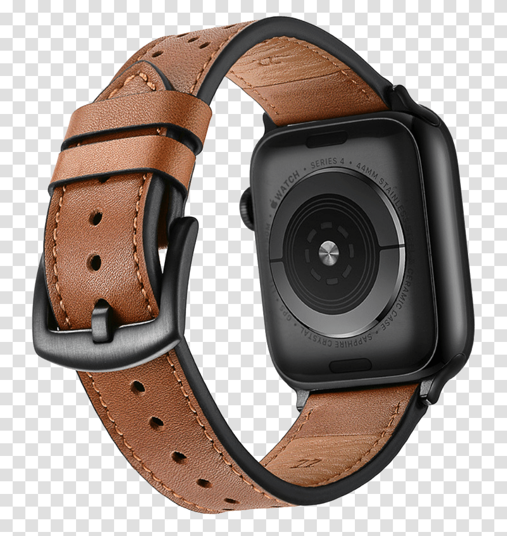 Premium Leather Bands For Apple Watch Hex Icon Band, Wristwatch, Strap, Camera, Electronics Transparent Png