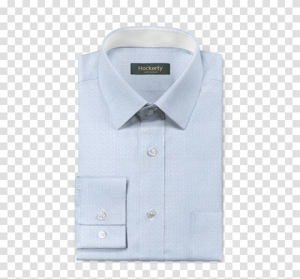 Premium Light Blue Micropattern Oxford Dress Shirt White Dress Shirt Transparent Png