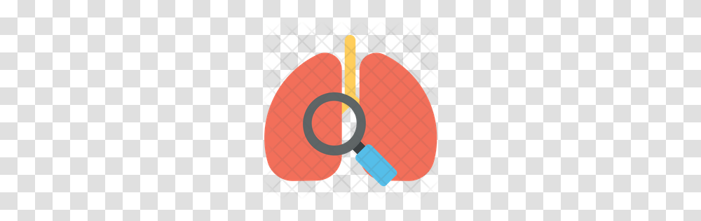 Premium Lungs Investigation Icon Download, Tape, Plectrum, Frisbee Transparent Png