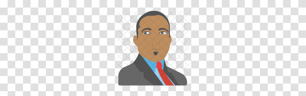 Premium Martin Luther King Icon Download, Head, Face, Tie, Suit Transparent Png