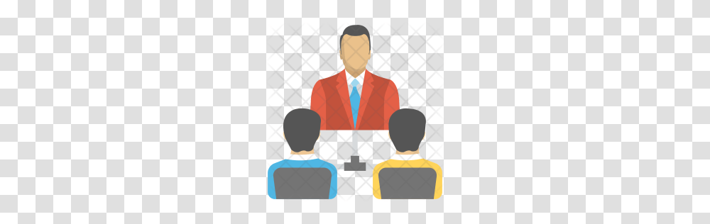 Premium Meeting Icon Download, Person, Sitting, Crowd, People Transparent Png
