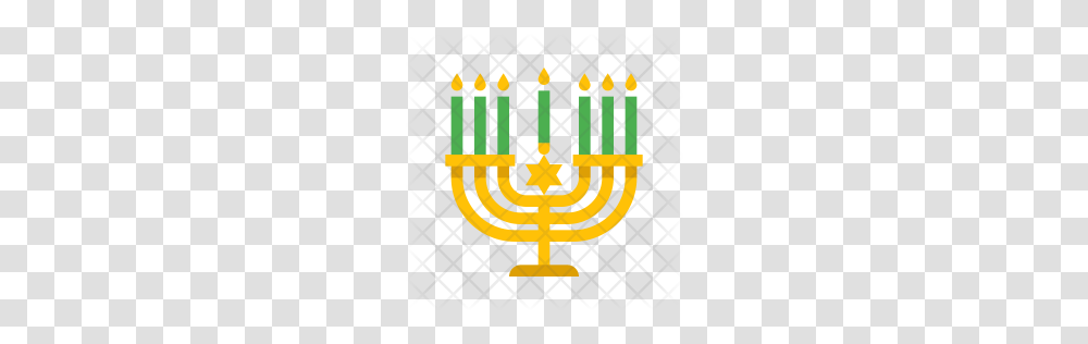 Premium Menorah Icon Download, Candle, Crystal, Poster, Advertisement Transparent Png