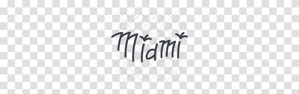 Premium Miami Icon Download, Rug, Pattern, Grille Transparent Png