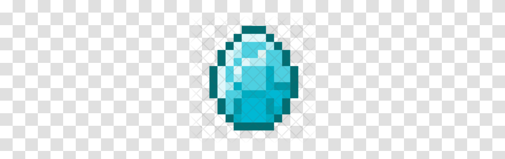Premium Minecraft Diamond Icon Download, Crystal, Sphere Transparent Png