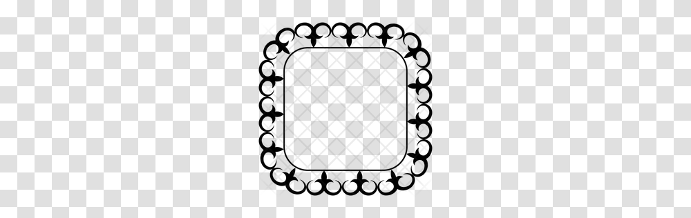 Premium Mirror Frame Icon Download, Pattern, Rug, Grille, Texture Transparent Png