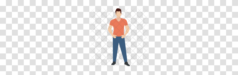 Premium Model Icon Download, Standing, Person, Sleeve Transparent Png