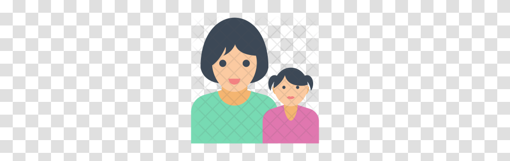 Premium Mother Daughter Icon Download, Female, Face, Fence Transparent Png
