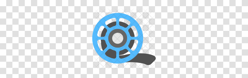 Premium Movie Reel Icon Download, Soccer Ball, People, Wheel, Machine Transparent Png