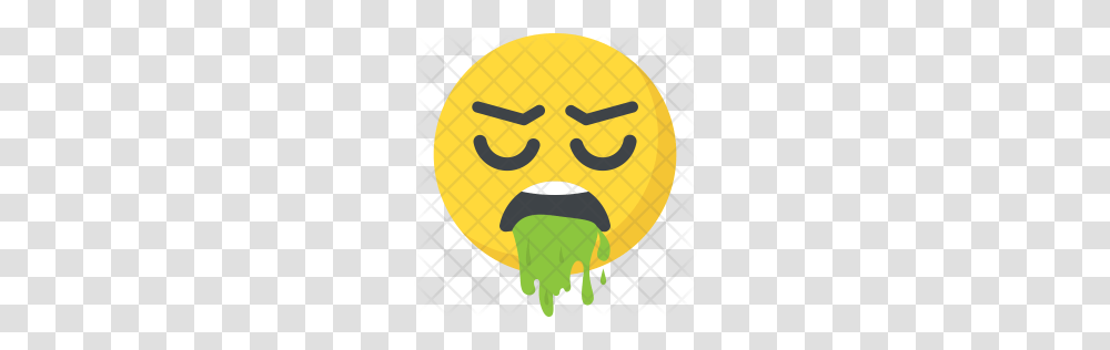 Premium Nauseated Emoji Icon Download, Balloon, Logo, Pac Man Transparent Png