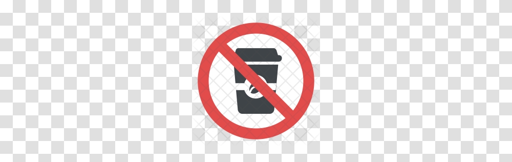 Premium No Coffee Sign Icon Download, Rug, Logo Transparent Png