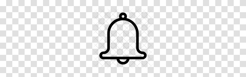 Premium Notification Bell Icon Download, Rug, Pattern, Grille, Silhouette Transparent Png