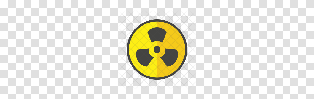 Premium Nuclear Radiation Icon Download, Logo, Trademark, Rug Transparent Png