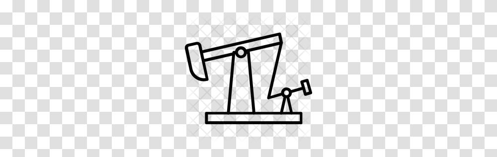 Premium Oil Pumpjack Icon Download, Rug, Pattern, Texture, Grille Transparent Png