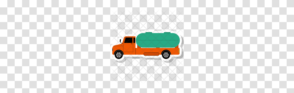 Premium Oil Truck Icon Download, Vehicle, Transportation, Car, Automobile Transparent Png