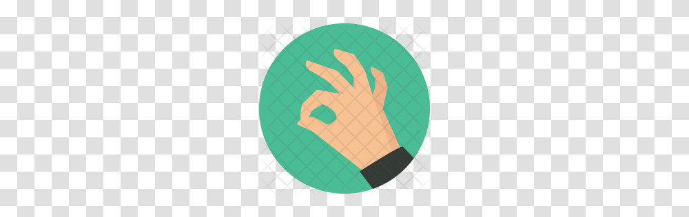 Premium Ok Sign Icon Download, Hand, Rug, Balloon, Plant Transparent Png
