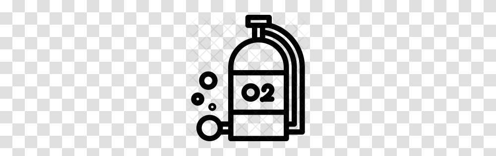 Premium Oxygen Cylinder Icon Download, Rug, Pattern, Grille Transparent Png