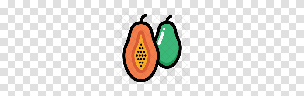 Premium Papaya Icon Download, Plant, Fruit, Food Transparent Png