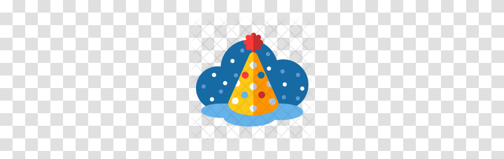 Premium Party Hat Icon Download, Apparel, Ornament, Rug Transparent Png