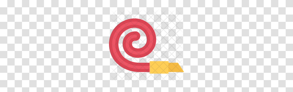 Premium Party Horn Icon Download, Tape, Spiral, Rug, Coil Transparent Png