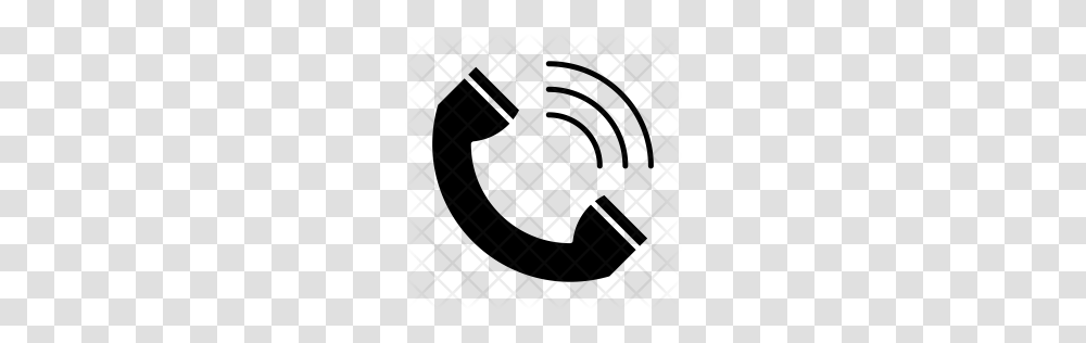 Premium Phone Call Icon Download, Pattern, Rug, Texture, Gray Transparent Png