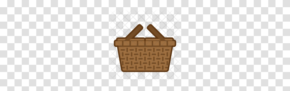 Premium Picnic Bucket Icon Download, Basket, Shopping Basket, Rug Transparent Png