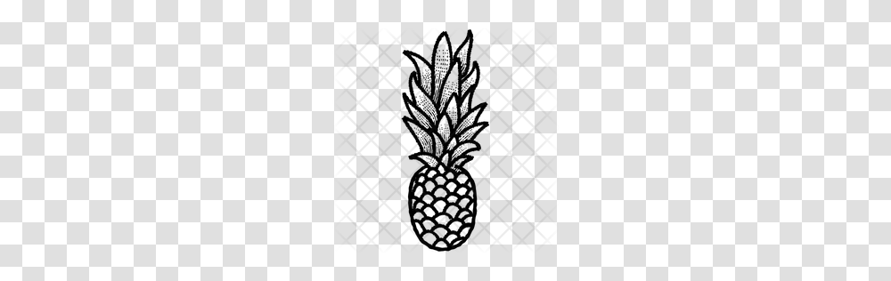 Premium Pineapple Icon Download, Pattern, Rug, Grille Transparent Png