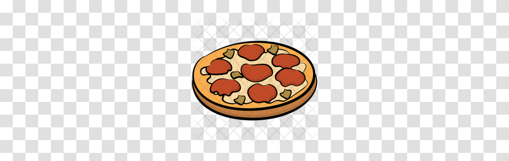 Premium Pizza Icon Download, Meal, Food, Dish, Platter Transparent Png