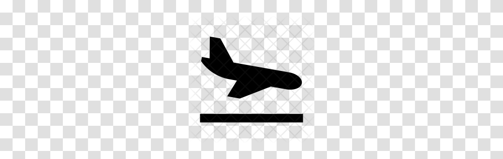 Premium Plane Landing Icon Download, Rug, Pattern, Texture, Grille Transparent Png