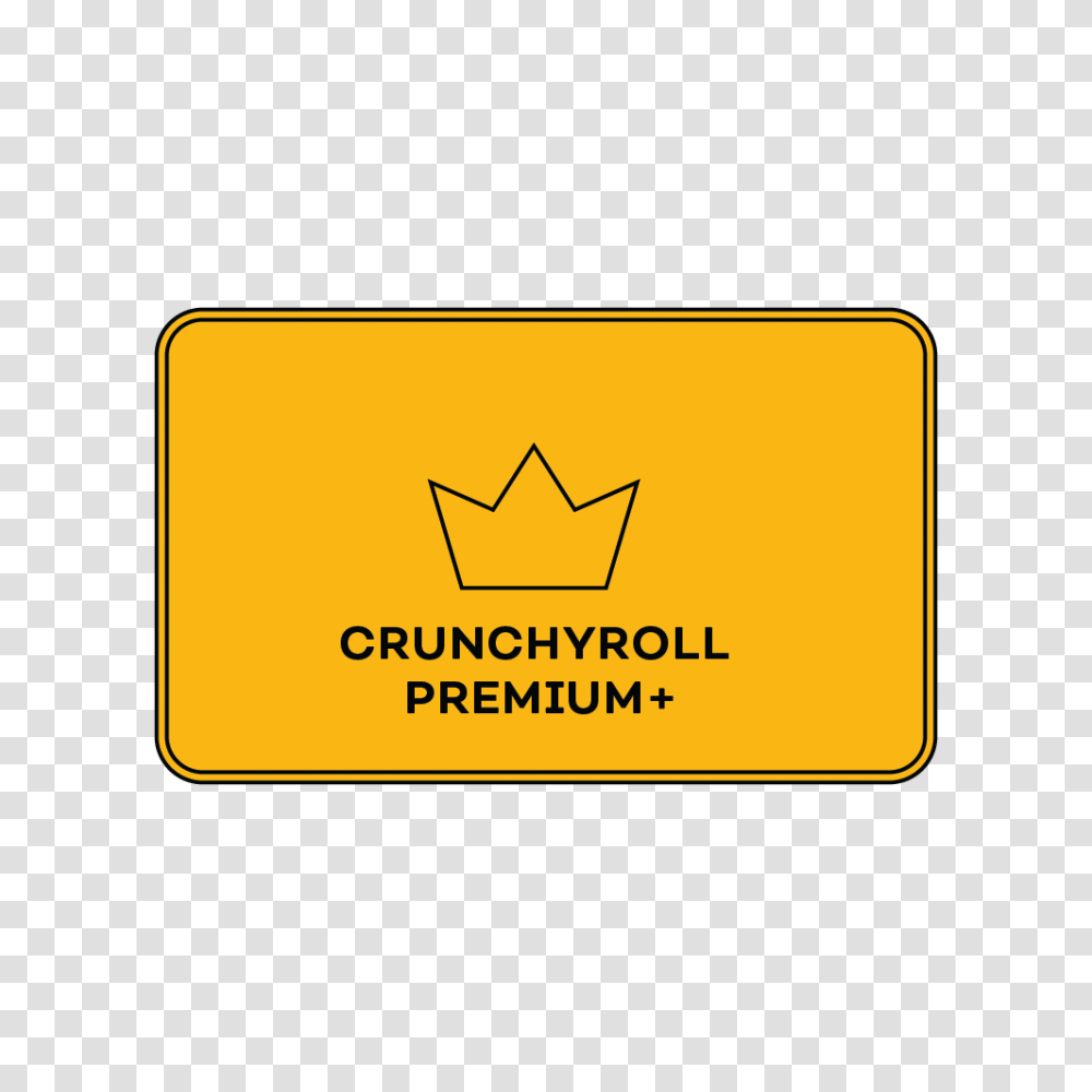 Premium Plus Membership Gift Crunchyroll, Label, First Aid, Mat Transparent Png