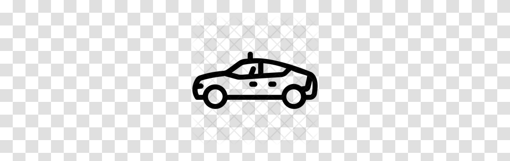 Premium Police Car Icon Download, Pattern, Rug, Texture, Gray Transparent Png