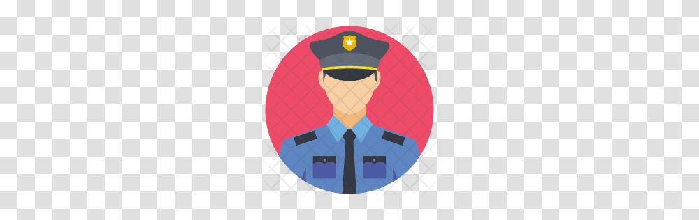 Premium Police Officer Icon Download, Logo, Trademark, Tie Transparent Png