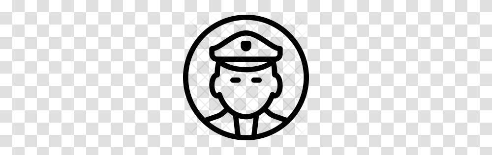 Premium Policeman Icon Download, Rug, Pattern, Alphabet Transparent Png