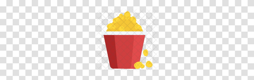 Premium Popcorn Icon Download, Bucket, Food, Sweets, Confectionery Transparent Png