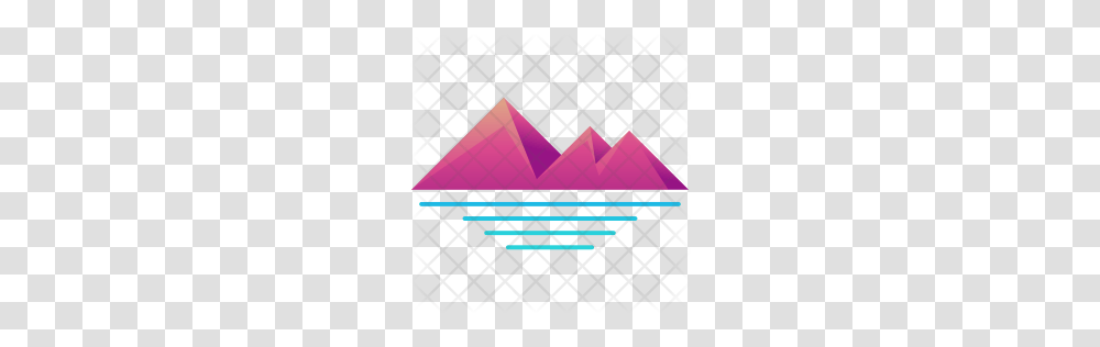 Premium Pyramids Icon Download, Triangle, Rug, Purple Transparent Png