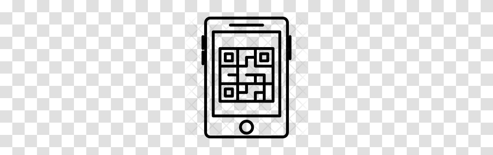Premium Qrcode Icon Download, Rug, Pattern, Grille Transparent Png