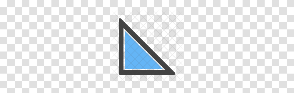 Premium Right Angle Triangle Icon Download, Rug, Solar Panels, Electrical Device Transparent Png
