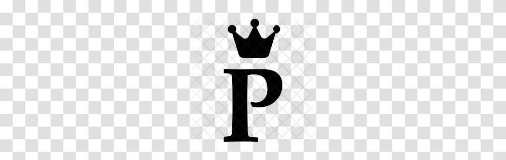 Premium Royal Alphabet Crown Letter English P Icon Download, Rug, Pattern Transparent Png