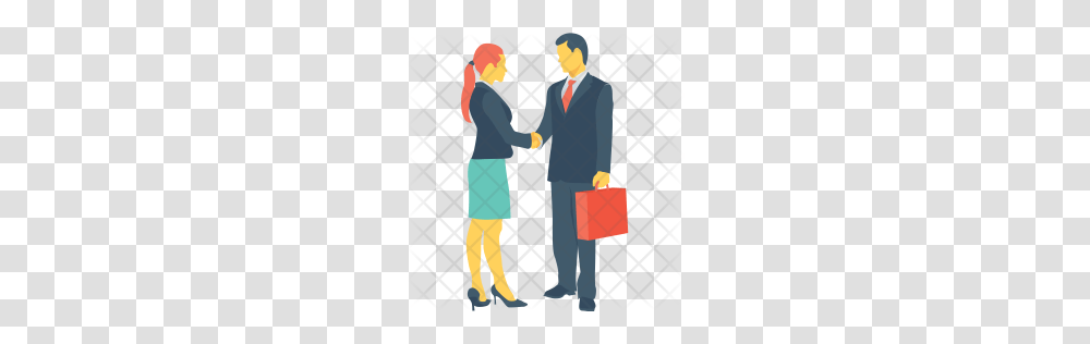 Premium Shake Hand Icon Download, Person, Bag, People Transparent Png