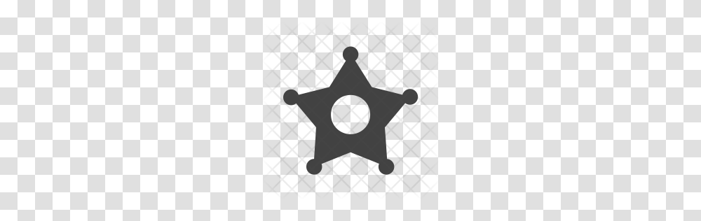 Premium Sheriff Badge Icon Download, Cross, Star Symbol Transparent Png