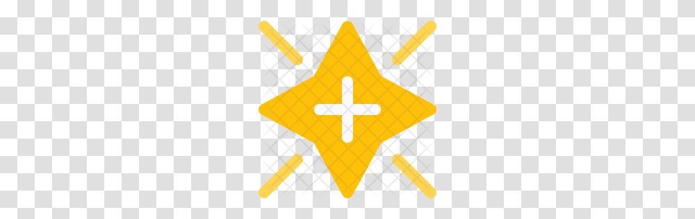 Premium Shining Star Icon Download, Cross, Star Symbol Transparent Png