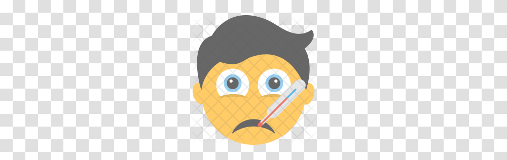 Premium Sick Emoji Icon Download, Head, Face, Plant, Pillow Transparent Png