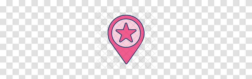 Premium Starred Location Favourite Mapping Pin Gps Pinpoint, Star Symbol, Logo, Trademark Transparent Png