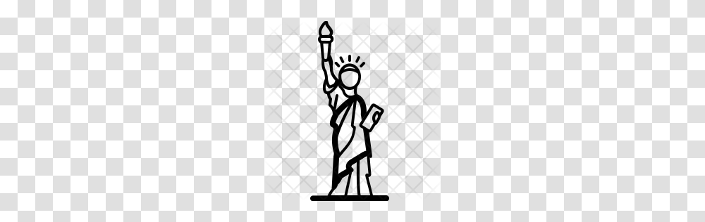 Premium Statue Of Liberty Icon Download, Rug, Pattern, Gray Transparent Png