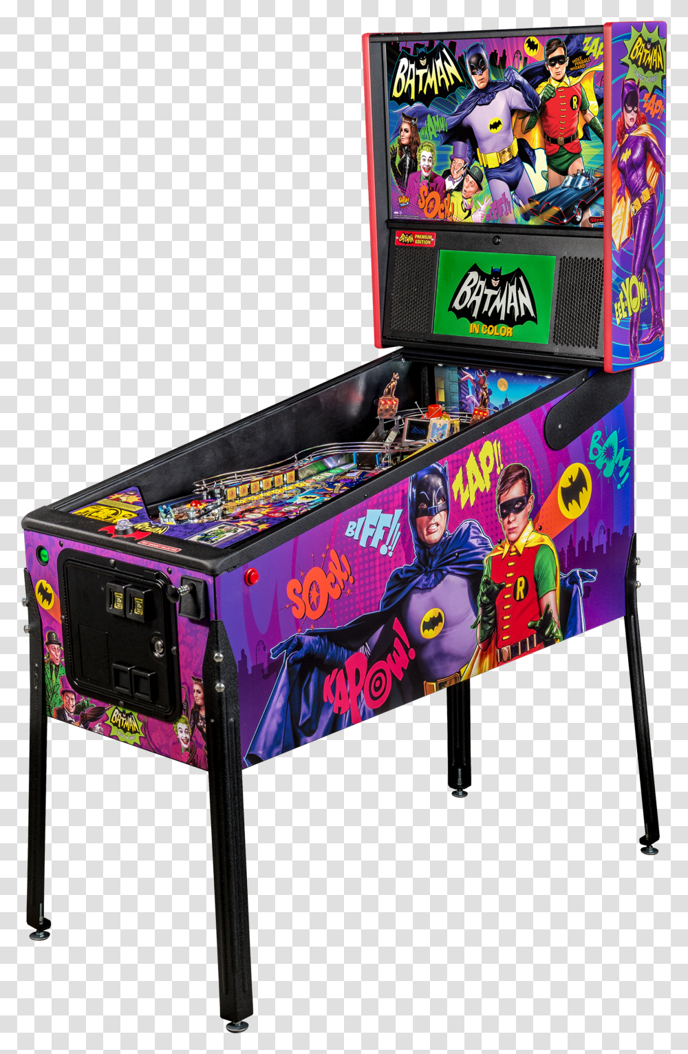 Premium Stern Batman 66 Pinball Transparent Png