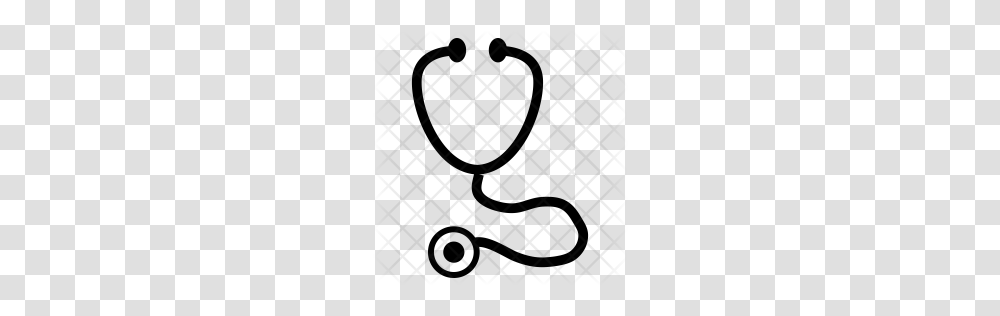 Premium Stethoscope Icon Download, Rug, Pattern, Gray, Texture Transparent Png