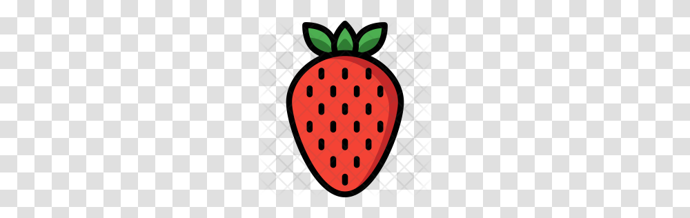Premium Strawberry Icon Download, Fruit, Plant, Food Transparent Png
